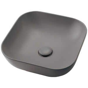 カクダイ 角型手洗器マットグレー LY-493232-GY カクダイ 角型手洗器マットグレー LY-493232-GY