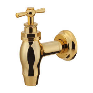 カクダイ 横水栓 ［壁付タイプ］ アンティークゴールド 701-008-AG