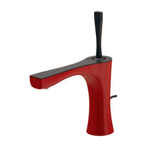 カクダイ シングルレバー混合栓 ［ワンホール］ ロッソ 183-310-DR