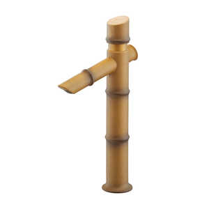 カクダイ 竹水栓 自閉 トール ［ワンホール］ 枯竹 716-332-Db