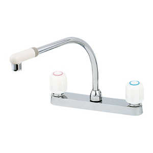 カクダイ 2ハンドル混合栓 ［ツーホール］ 151-016