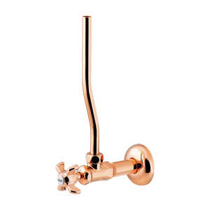 カクダイ アングル形止水栓 ［壁付タイプ］ ピンクゴールド ＃705713PG