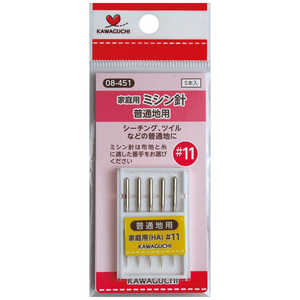 KAWAGUCHI 家庭用ミシン針#11 普通地用 08-451 KAWAGUCHI 家庭用ミシン針#11 普通地用 08-451