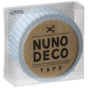 KAWAGUCHI ヌノデコテープ みずいろチェック 11-843