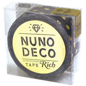 KAWAGUCHI ヌノデコテープ リッチドット グレー 15-299