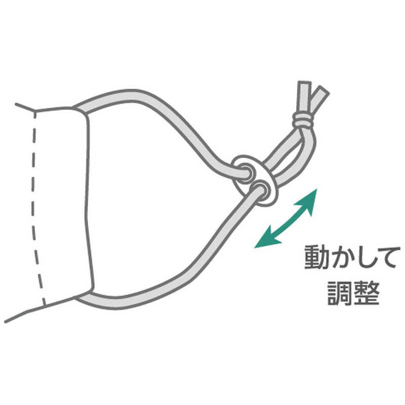 KAWAGUCHI KAWAGUCHI koko＋ 制菌 耳にやさしいマスクゴム ベージュ 27-017 27-017