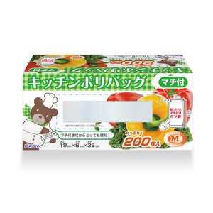オルディ キッチンポリバッグマチ付 M 半透明 200P オルディ キッチンポリバッグマチ付 M 半透明 200P