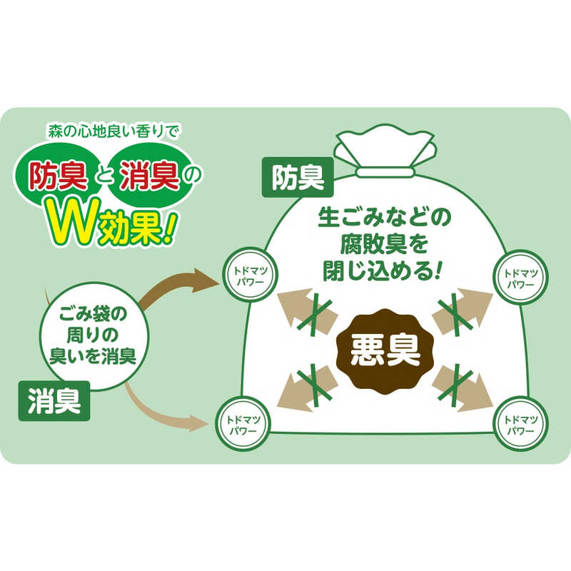オルディ オルディ 北海道トドマツの消臭ごみ袋 おむつペール用 半透明 10P  