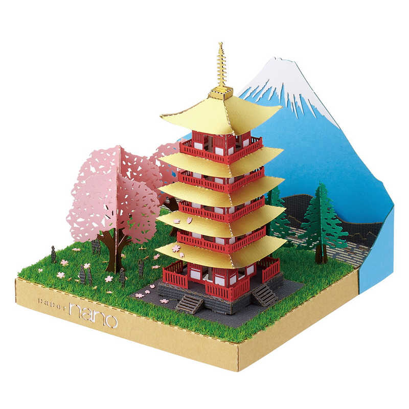 カワダ カワダ ペーパーナノ PN-144 富士の見える五重塔と桜 PN-144 富士の見える五重塔と桜