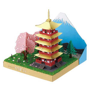 カワダ ペーパーナノ PN-144 富士の見える五重塔と桜