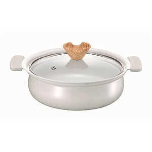 カクセー coronto-コロント-IH対応セラミックコーティング卓上鍋18cm(グレー) CT-24 カクセー coronto-コロント-IH対応セラミックコーティング卓上鍋18cm(グレー) CT-24