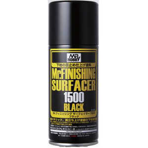 GSIクレオス Mr.フィニッシングサーフェイサー1500 ブラック スプレー B526 GSIクレオス Mr.フィニッシングサーフェイサー1500 ブラック スプレー B526