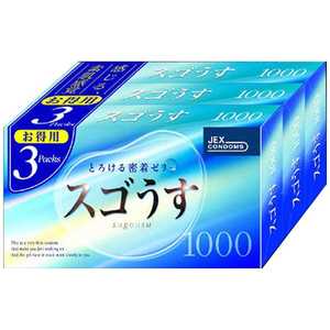 ジェクス スゴうす1000 (12個入り×3箱)＜コンドーム＞〔避妊用品〕 