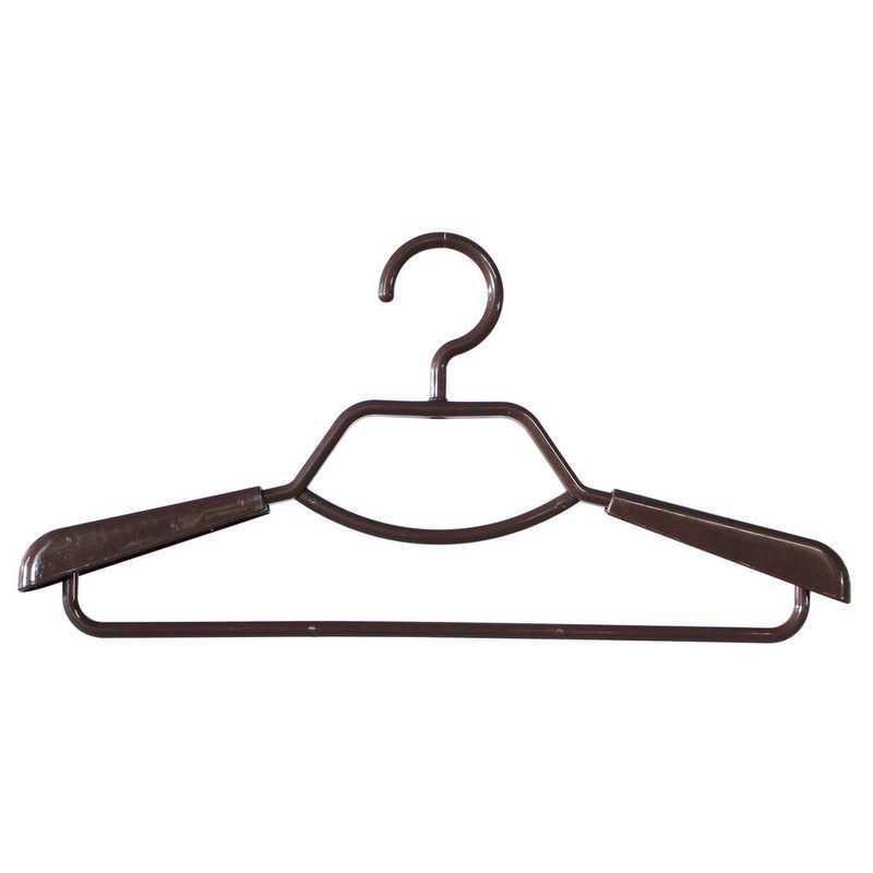 シンコハンガー シンコハンガー ベストライン 形態安定シャツ用ハンガー 2本組 ブラウン ｹｲﾀｲｱﾝﾃｲｼｬﾂﾖｳﾊﾝｶﾞｰ2 ｹｲﾀｲｱﾝﾃｲｼｬﾂﾖｳﾊﾝｶﾞｰ2
