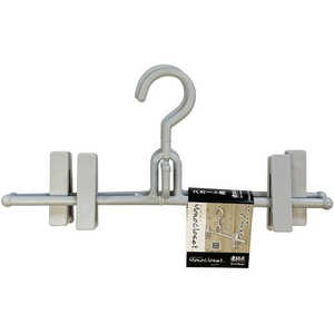 シンコハンガー モノクローゼット スカートハンガー2本組 グレー 