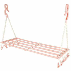 サワフジ バスタオルハンガー5枚掛け(ライトピンク) SBH-05