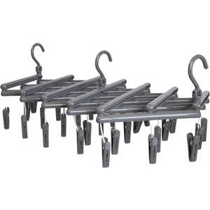 サワフジ 伸縮ピンチハンガー フリーピンチャー29(ロックグレー) FP-29C