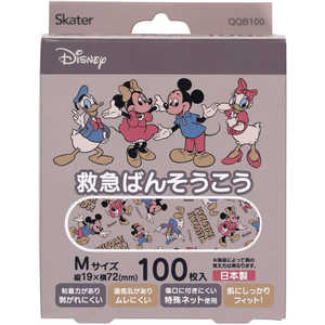 スケーター 救急 ばんそうこう Mサイズ (100枚入) ミッキー & フレンズ スケーター 救急 ばんそうこう Mサイズ (100枚入) ミッキー & フレンズ