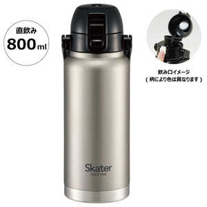 スケーター ハンドル付ダイレクトボトル シルバー STD8H スケーター ハンドル付ダイレクトボトル シルバー STD8H