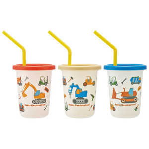 スケーター ストロー付タンブラー230ml 3個セット はたらくクルマ SIH2ST スケーター ストロー付タンブラー230ml 3個セット はたらくクルマ SIH2ST