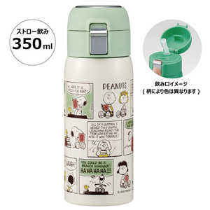 スケーター ステンレスワンタッチストローボトル350ml SNOOPY STOT3ST スケーター ステンレスワンタッチストローボトル350ml SNOOPY STOT3ST