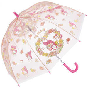 スケーター ドーム型ビニール傘 マイメロ ウオーターペイント [雨傘 /レディース /55cm] UBVD55