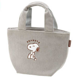 スケーター SNOOPY コーデュロイ生地保温バッグ KCOB1 スケーター SNOOPY コーデュロイ生地保温バッグ KCOB1
