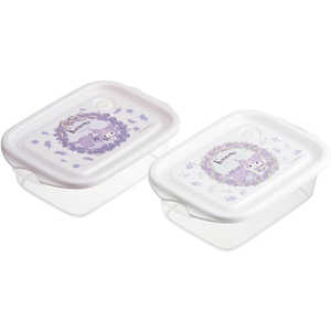 スケーター 抗菌シールボックスM 500ml 2P クロミ フラワーリース FCN2WAG スケーター 抗菌シールボックスM 500ml 2P クロミ フラワーリース FCN2WAG