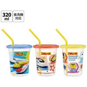 スケーター プラレール24 ストロー付プラスチック製タンブラー320ml 3個セット SIH3ST スケーター プラレール24 ストロー付プラスチック製タンブラー320ml 3個セット SIH3ST