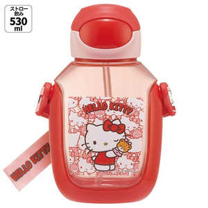 スケーター キティ/ウシロウシロ ワンプッシュストローボトル530ml PDSH6DX スケーター キティ/ウシロウシロ ワンプッシュストローボトル530ml PDSH6DX