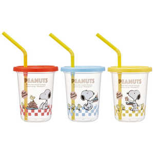 スケーター SNOOPY/80sカフェ ストロー付タンブラー3個 SIH2ST スケーター SNOOPY/80sカフェ ストロー付タンブラー3個 SIH2ST