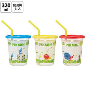 スケーター ピクミン ストロー付プラスチック製タンブラー320ml 3個セット SIH3ST スケーター ピクミン ストロー付プラスチック製タンブラー320ml 3個セット SIH3ST