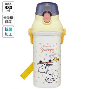 スケーター SNOOPY/スケートボード 抗菌直飲プラワンタッチボトル480ml PSB5SANAG スケーター SNOOPY/スケートボード 抗菌直飲プラワンタッチボトル480ml PSB5SANAG