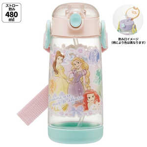 スケーター ワンプッシュストローボトル480ml プリンセス25 PDSH5 スケーター ワンプッシュストローボトル480ml プリンセス25 PDSH5