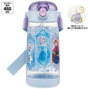スケーター ワンプッシュストローボトル480ml アナと雪の女王25 PDSH5 スケーター ワンプッシュストローボトル480ml アナと雪の女王25 PDSH5