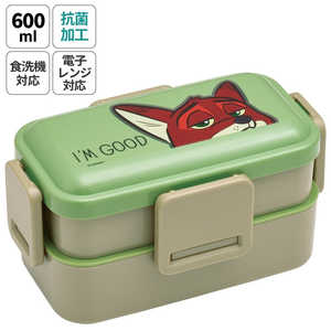 スケーター 抗菌2段ふわっと弁当箱600ml ズートピア/ニック PFLW4AG スケーター 抗菌2段ふわっと弁当箱600ml ズートピア/ニック PFLW4AG