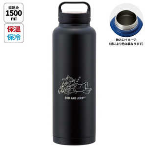スケーター スクリューハンドル ステンレスボトル1500ml トムジェリおひるね STSC15 スケーター スクリューハンドル ステンレスボトル1500ml トムジェリおひるね STSC15