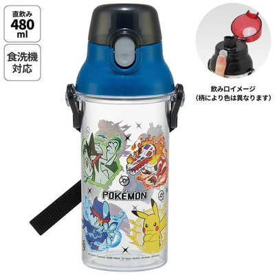 スケーター 食洗機対応プラスチッククリアボトル480ml ポケモン25