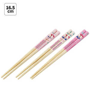 スケーター 竹箸16.5cm(3P) キティちゃん マシュグミ ANT2T スケーター 竹箸16.5cm(3P) キティちゃん マシュグミ ANT2T