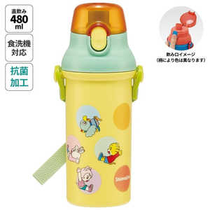 スケーター 抗菌直飲プラワンタッチボトル480ml しまじろう/dots PSB5SANAG スケーター 抗菌直飲プラワンタッチボトル480ml しまじろう/dots PSB5SANAG