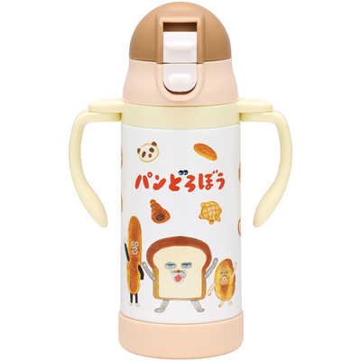 スケーター 超軽量ストローステンレスマグボトル350ml パンどろぼう