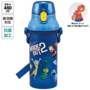スケーター 抗菌直飲プラワンタッチボトル480ml インサイド・ヘッド2 PSB5SANAG スケーター 抗菌直飲プラワンタッチボトル480ml インサイド・ヘッド2 PSB5SANAG
