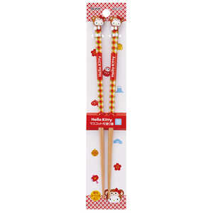 スケーター マスコット付塗箸 ハローキティ(申) AND45 スケーター マスコット付塗箸 ハローキティ(申) AND45
