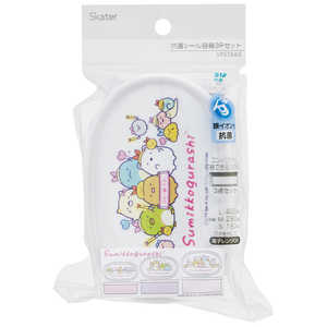スケーター すみっコ/えびてんアイドル 抗菌シール容器3Pセット SRS3SAG スケーター すみっコ/えびてんアイドル 抗菌シール容器3Pセット SRS3SAG