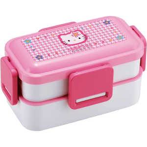 スケーター キティ/カオハナ 抗菌食洗機対応2段ふわっと弁当箱600ml PFLW4AG