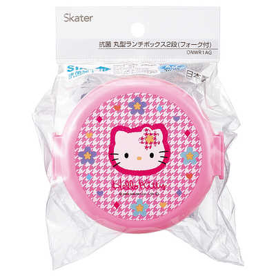 スケーター 抗菌丸型弁当箱2段 キティカオハナ ONWR1AG の通販 