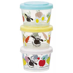 スケーター ひつじのショーン 薄肉保存容器3個720ml SIJ3