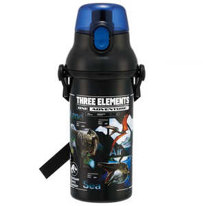 スケーター ジュラシックリバース 直飲プラワンタッチボトル480ml PSB5SAN