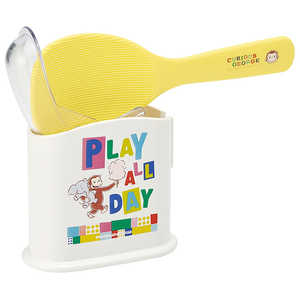 スケーター おさるのジョージ/ブロック ケース付しゃもじ SMS1