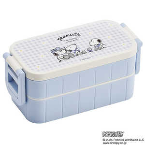 スケーター SNOOPY/ブルーリボン タイト弁当箱2段600ml YZW3